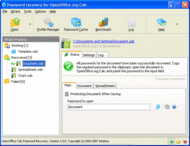 OpenOffice Calc Password Recovery screenshot